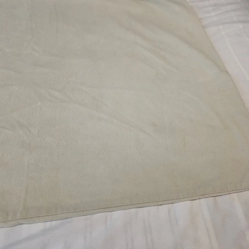 Garnet Hill Flannel Pillowcase King Size Beige 100% Cotton Germany